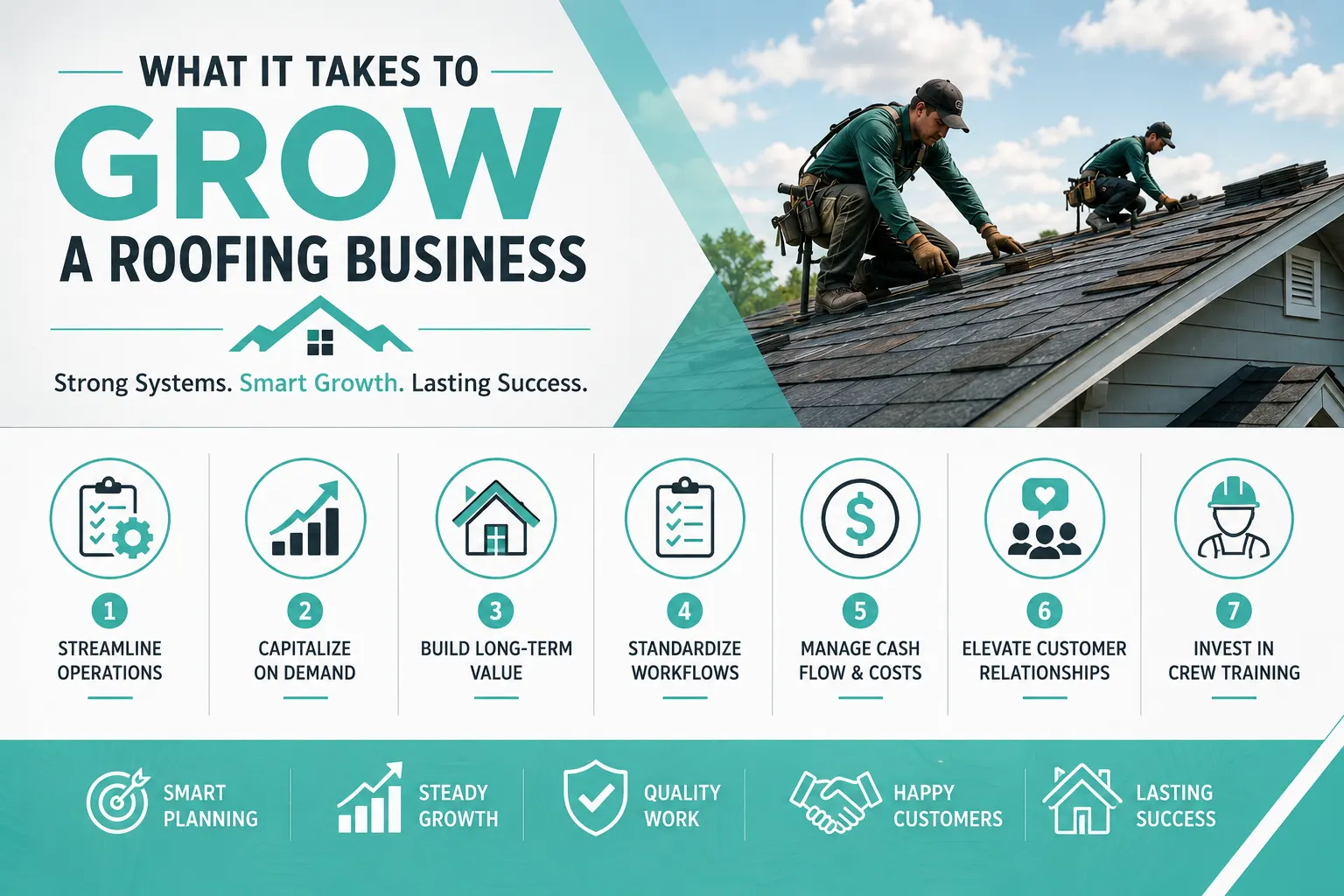 What It Takes to Successfully Grow a Roofing Business